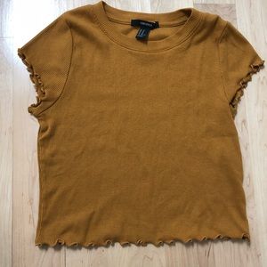 Forever 21 lettuce cut crop top size M